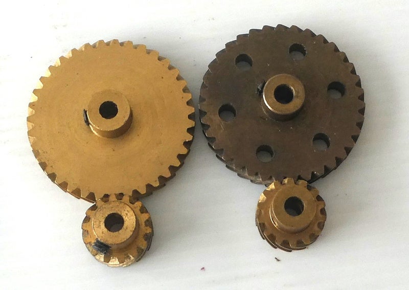 Meccano Herringbone Brass Gears Set Carousel 2