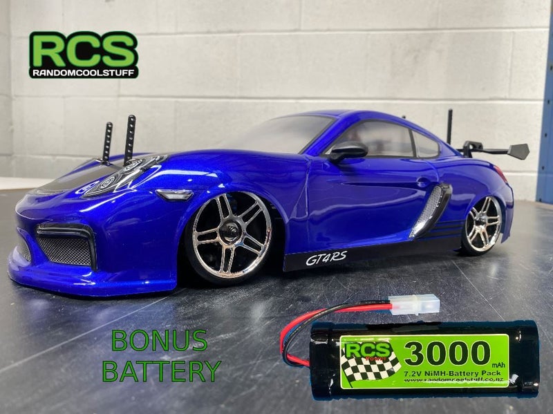 HSP RC Drift Car - Porsche GT4RS, 1/10 Bonus 3000 Battery Wheels and Brace. 7.2v628638573295391111