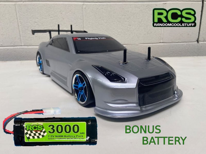 HSP Drift Car Nissan GTR . 1/10 Includes Bonus Battery, Wheels and Brace.628638573167391110