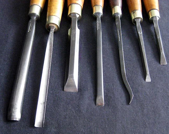 7 antique W. Marples & Sons chisels and gouges - early 1900's Carousel 2
