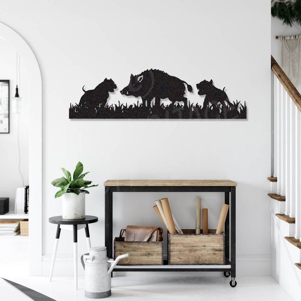 --WILD BOAR SCENE-- Made in NZ Carousel 1