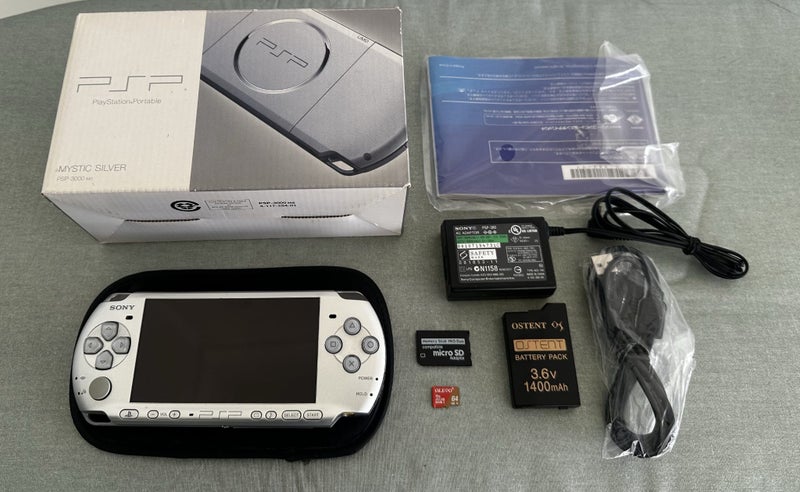 PlayStation Portable (PSP) 3000 – Mystic Silver | 64GB | Boxed | Fully Set Up Carousel 1