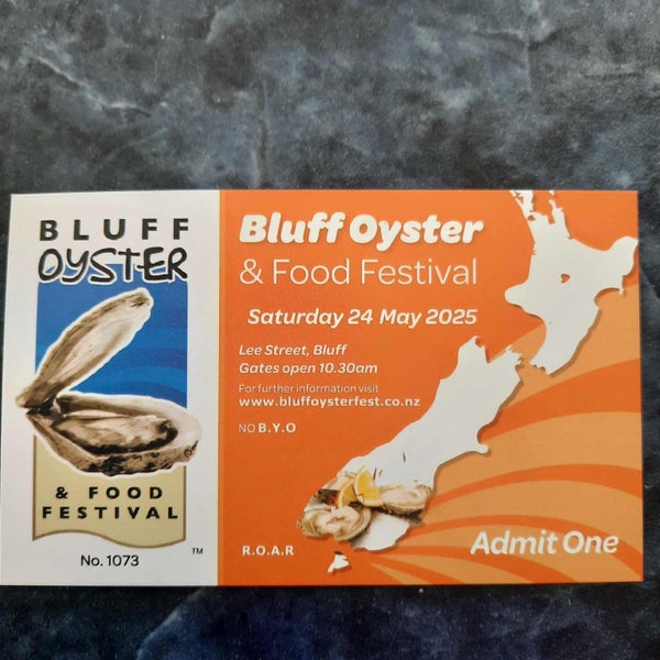 Bluff oyster Festival ticket x1 Carousel 1