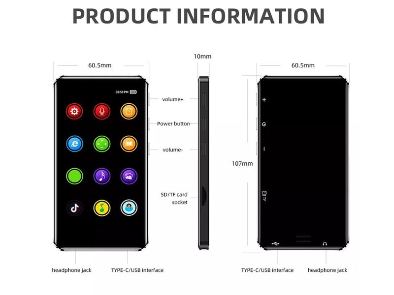 Android Bluetooth MP3 Player 8GB Carousel 9