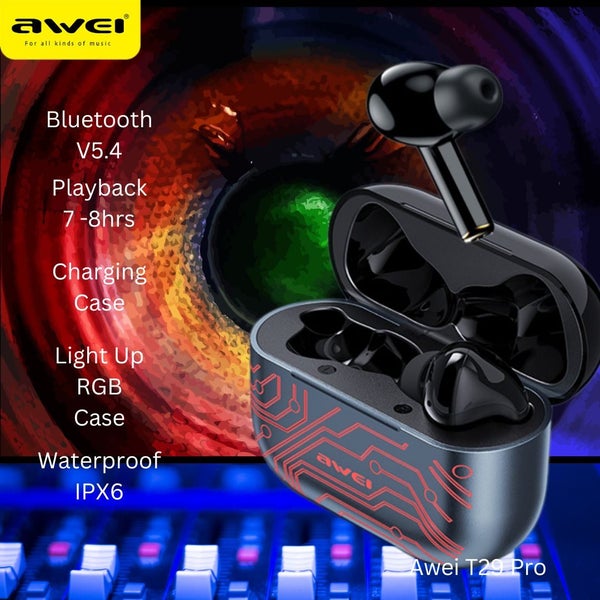 'Bass-Boost' Earbuds: Huge Sound | Titanium Alloy Drivers - Awei T29 Pro Carousel 1