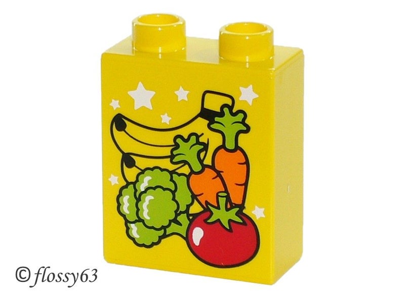 ®™DUPLO - Brick (Bananas, Carrots, Tomato * Broccoli) Pattern ~Retired Jun 2019~ Carousel 1