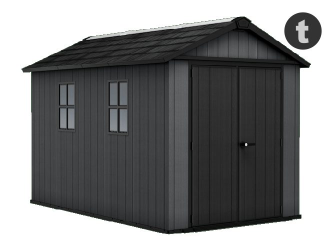 Keter Newton Plus 7.5x11 Shed 2.16m x 3.42m Grey Carousel 1