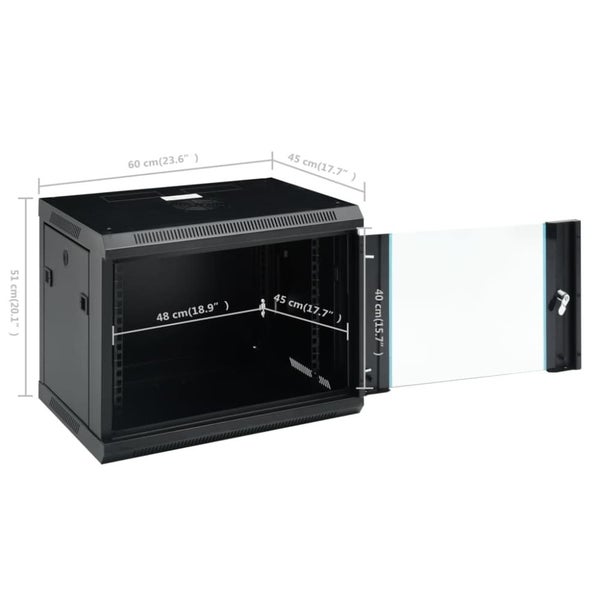 9u Wall Mounted Network Cabinet 19' Ip20 600x450x510 Mm Tboll Carousel 2