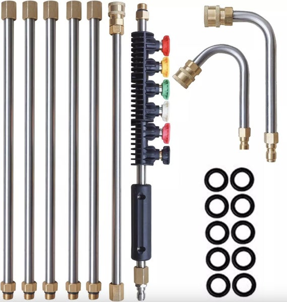 New 1/4 Inch High Pressure Washer Wand Extension Set Sale Sale Carousel 1