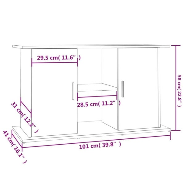 Aquarium Stand Black 101x41x58 Cm Engineered Wood Nttlbn Carousel 2
