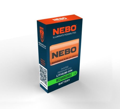Rechargeable Lithium-Ion Battery - NEBO 2x21700 9000mAh Carousel 2