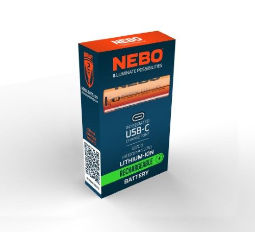 Rechargeable Lithium-Ion Battery - NEBO 21700 4000mAh Carousel 3