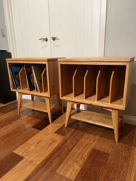 MSM Inspired Turntable/Vinyl Record Storage Cabinet in Solid Timber Carousel 1