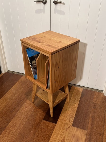 MSM Inspired Turntable/Vinyl Record Storage Cabinet in Solid Timber Carousel 1