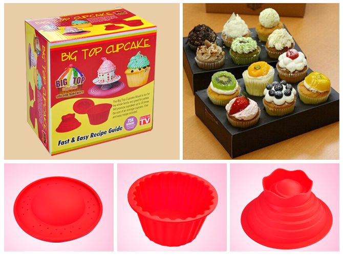 Cake Baking Moulds Puff Muffin Cup 3PCS Carousel 5