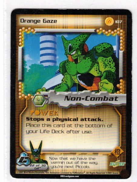 Dragonball Z - Orange Gaze #107 - 3 star TCG card Carousel 1