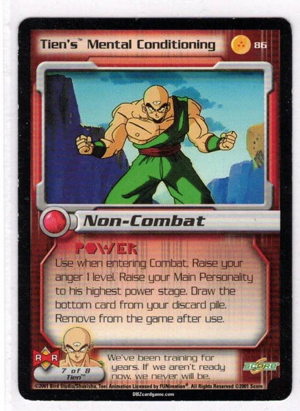 Dragonball Z - Tien's Mental Conditioning #86 - 3 star TCG card Carousel 1
