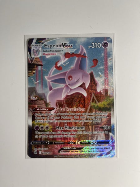 Espeon Vmax Alt Art 270/264 Swsh08 Fusion Strike Holo Carousel 2