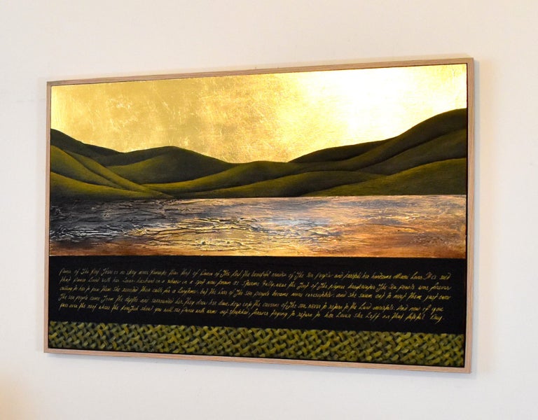 THE MAORI LEGEND OF PANIA OF THE REEF - GOLD LEAF - FLOATING FRAME - LARGE Carousel 14