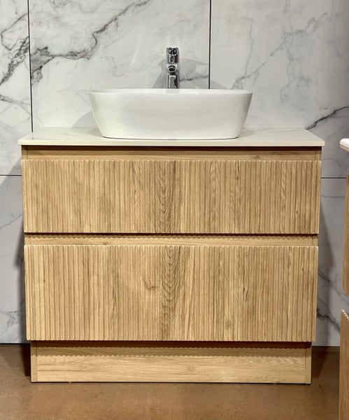 Floor Standing PLYWOOD Vanity with Sit on Top Basin GINA-900K-VG Carousel 1