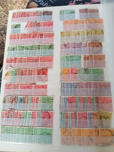 $1 Reserve!! Huge Value !!! Unchecked Jam Packed Stock Book George Vth Australia Carousel 1
