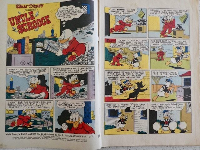 2x Uncle Scrooge G.18 G.24 - 1950s old Australian Walt Disney comic Carousel 5