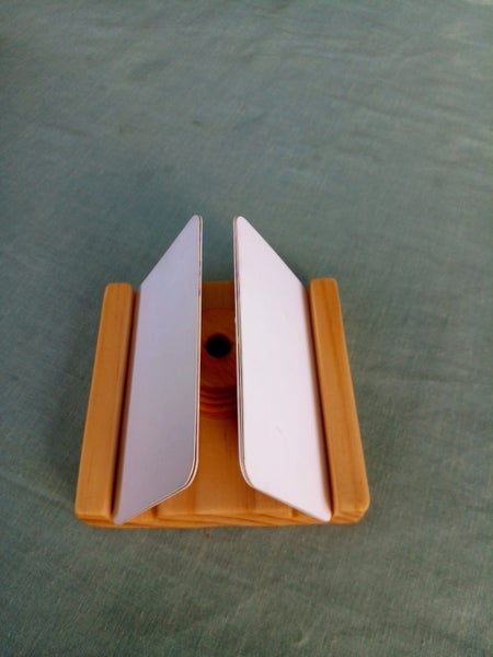 Business Card Holder, Wooden Card Holder, Card Stand, Card Stand Wood Carousel 1