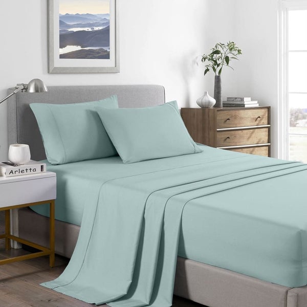 2000 Thread Count Bamboo Cooling Sheet Set Ultra Soft Bedding - Single - Frost Carousel 2