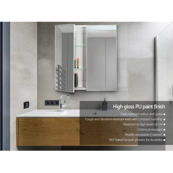 Cefito Bathroom Vanity Mirror with Storage Cabinet - White63039328293379113