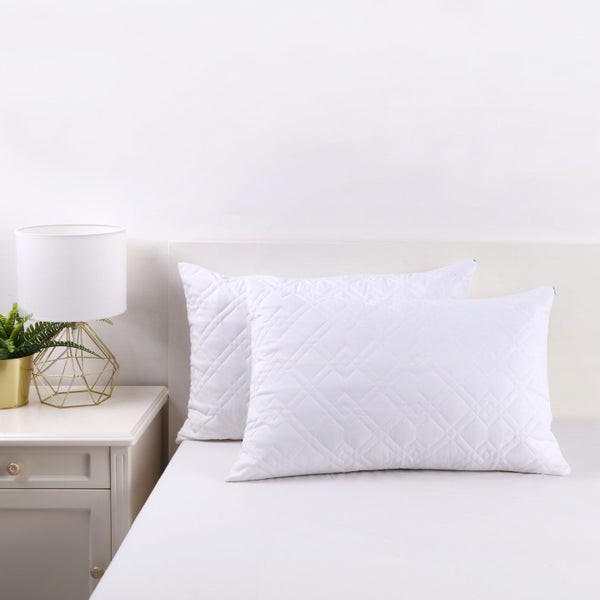 Dreamaker Super Plush Quilted Pillow Protector (2 Pack) Carousel 1