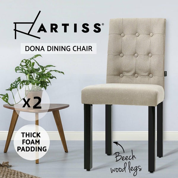 Dining Chair x 2 Wood Carousel 2