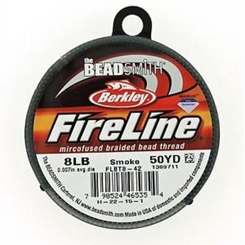 The Beadsmith FireLine Bead Thread - 8 LB - 50 yd Smoke Carousel 1