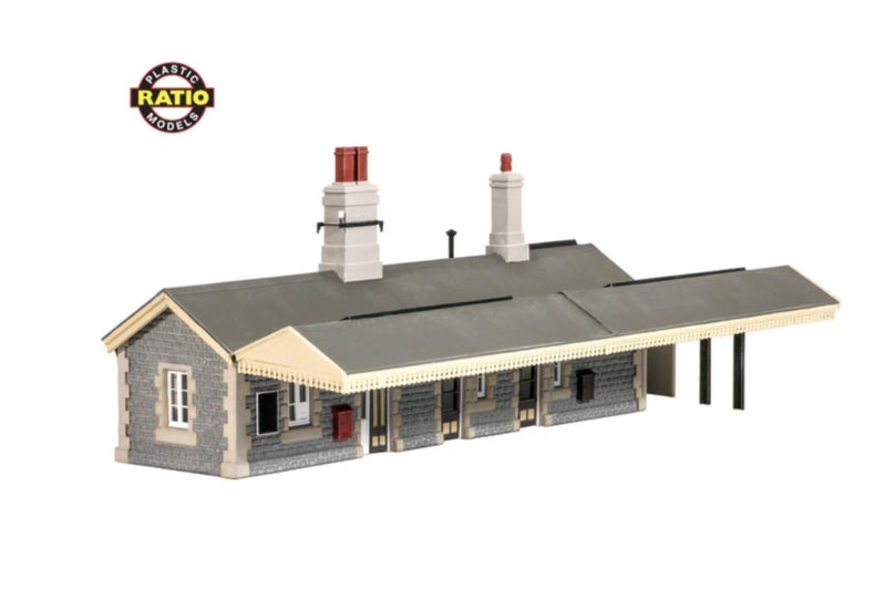 Ratio 504 Station Building with Canopy Model Kit628638737872671123