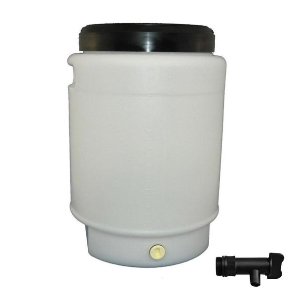 25L Fermenter Keg + Lid + Tap - HDPE Plastic Drum Food Grade Brewing Barrel Carousel 1