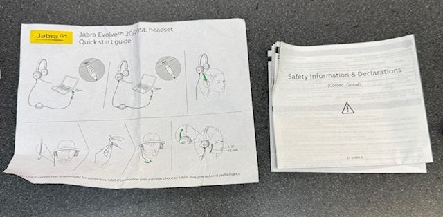 JABRA EVOLVE 20 MS STEREO USB WIRED ON EAR HEAD SET (BOX3) Carousel 2