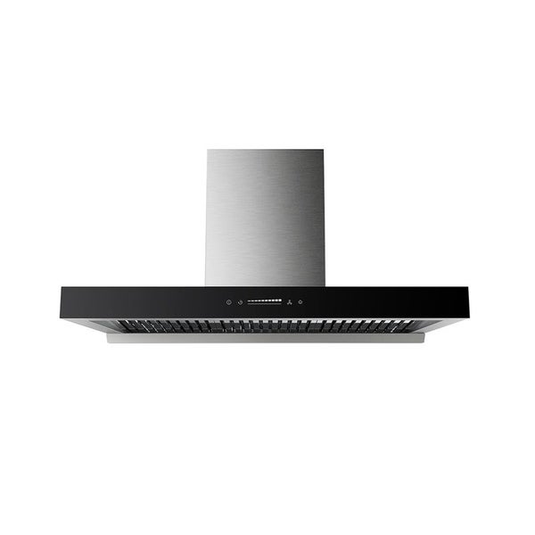 Robinhood 90CM Wall Canopy Rangehood - Stainless Steel Black Carousel 1