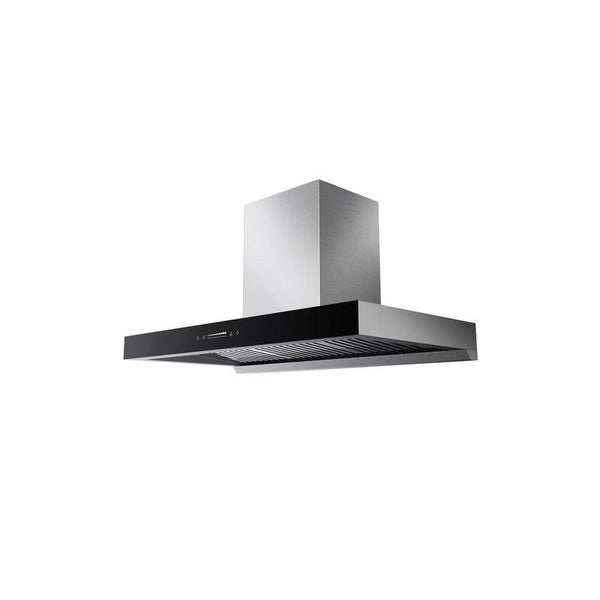 Robinhood 90CM Wall Canopy Rangehood - Stainless Steel Black Carousel 2