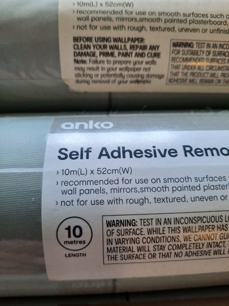 Anko Self Adhesive Removable Wallpaper Green Panel Carousel 3