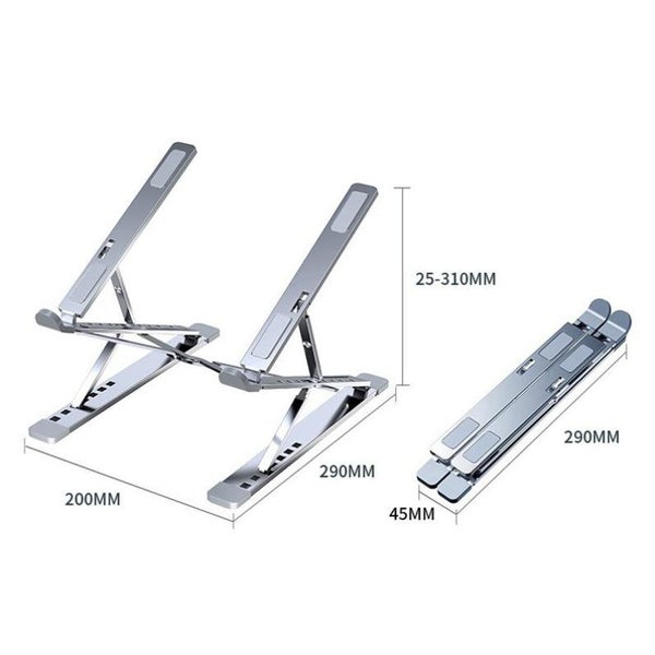 Aluminum Laptop Stand With Foldable Design And Heat Dissipation Features Stands Carousel 2