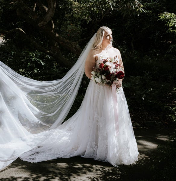 Bronte by Madi Lane Wedding Dress + Veil62935701719043114