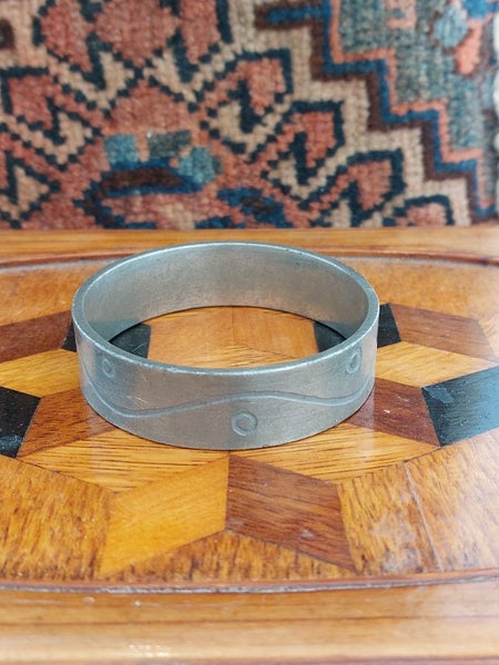 Vintage Pewter Bangle (Roush Pewter) Carousel 1
