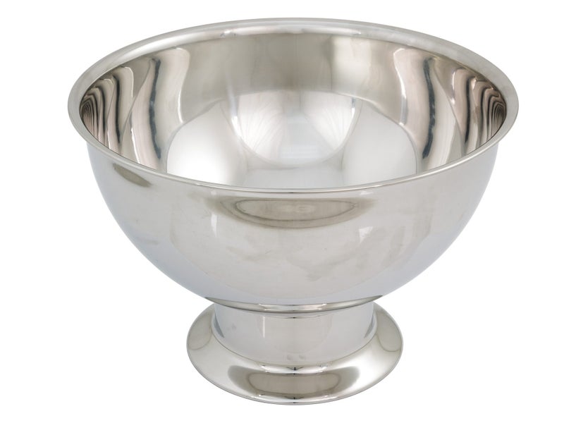 12L Round Stainless Steel Punch Bowl Champagne Ice Bucket Carousel 1