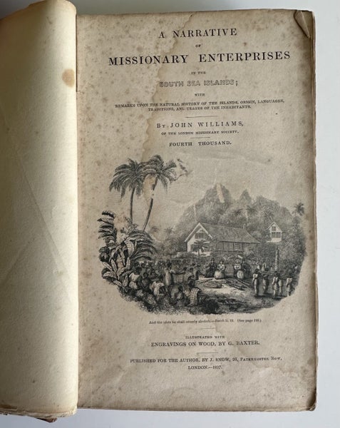 1837 Williams John - A Narrative of Missionary Enterprises in the South sea Carousel 1