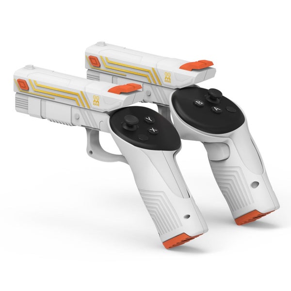 Meta Quest 3 VR Gun Grips - Dual Pistol Controller Attachments for Realistic ... Carousel 1