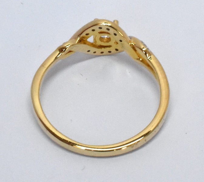 $3,100 Hand Made 18ct Yellow Gold Ring TCW 0.28cts!! Size J - 176584 Carousel 2