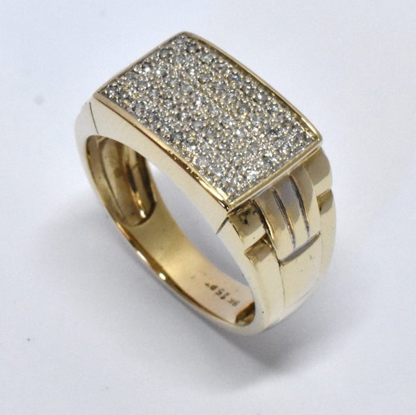 $1,900 9ct Yellow Gold Diamond Dress Ring TCW 0.25cts!! Size V - 176583 Carousel 1