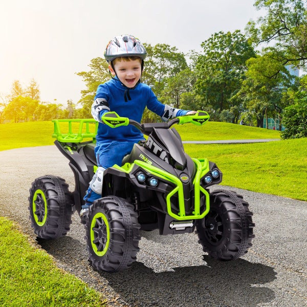 Electric Ride On Car Kids Vehicle Toy ATV Quad Bike 12V Green Carousel 20