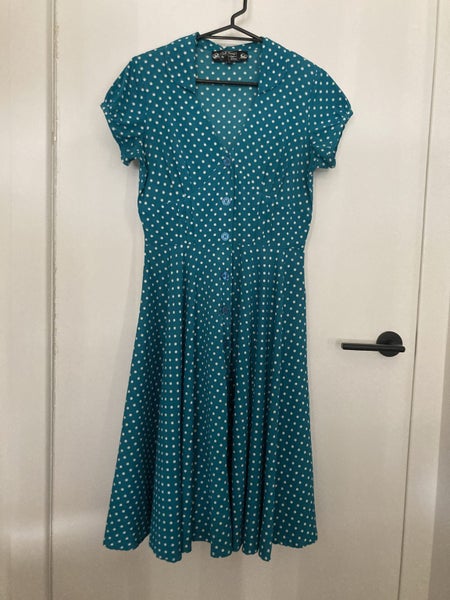 HELL BUNNY polka dot dress--size S--GREAT condition Carousel 1