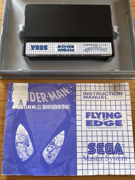 SEGA Master System - Rare - Spider Man Return of Sinister Six 1992 Carousel 2
