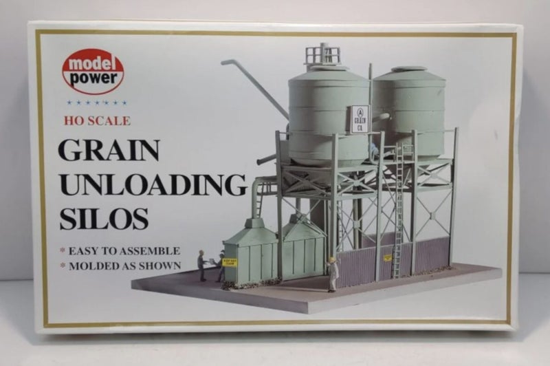 Model Power- Grain Unloading Silos Kit Carousel 1